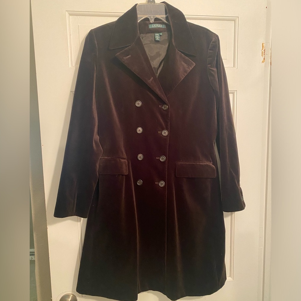Lauren Ralph Lauren Brown Velvet Jacket